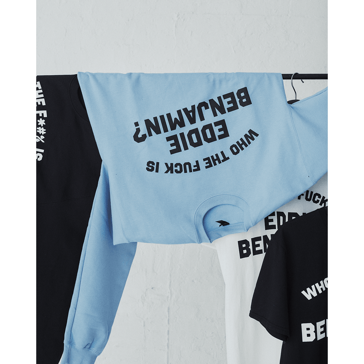 Who the Fuck is Eddie Benjamin Blue Crewneck